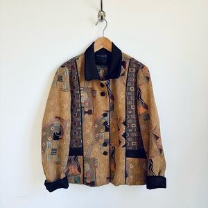 Vintage Mary Lynn O’Shea Essex Short Handwoven Patchwork Jacket